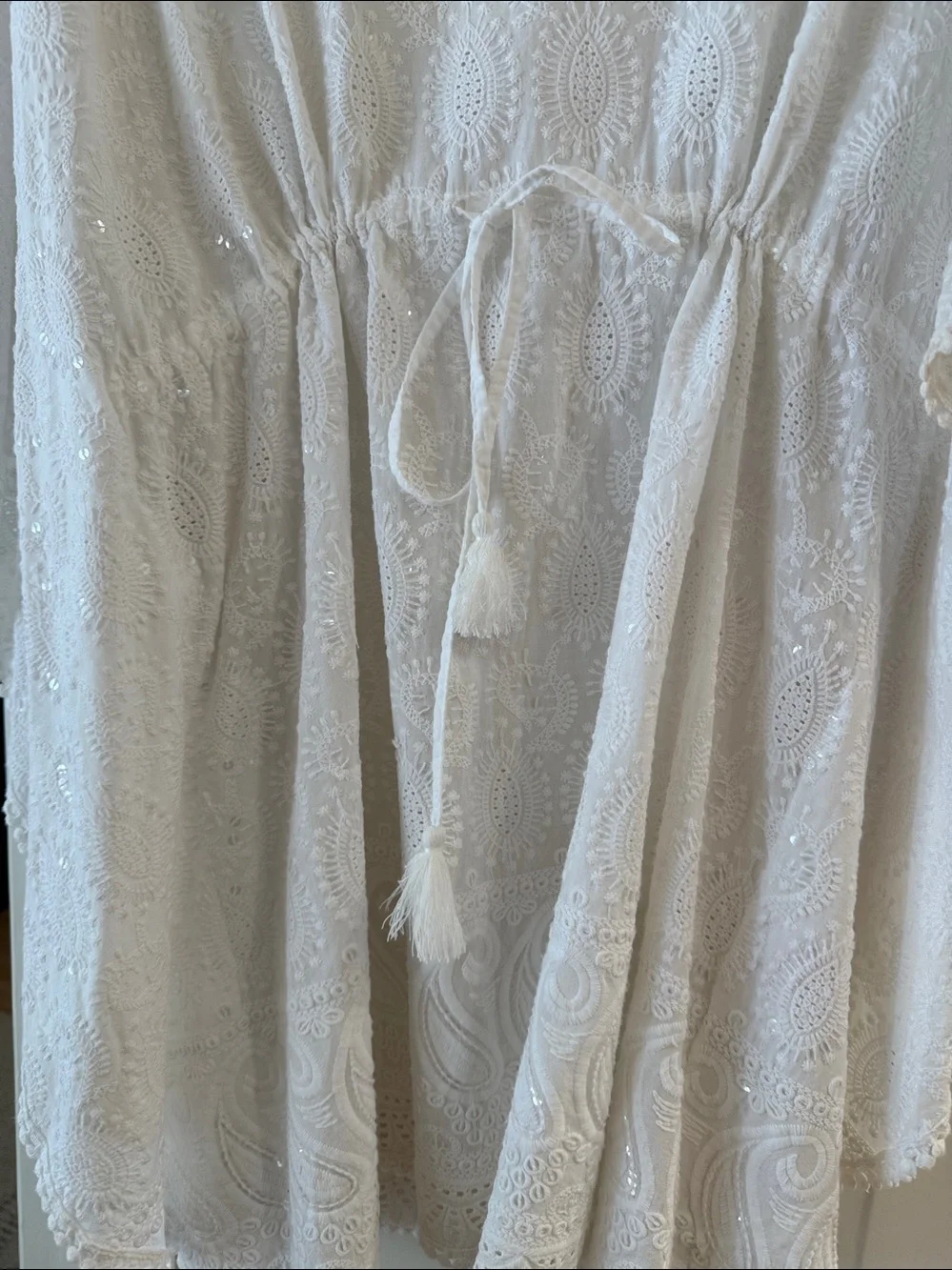 Melissa Odabash Trixie White V-Neck Swim Cover-Up